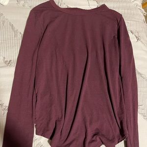 Purple long-sleeved top